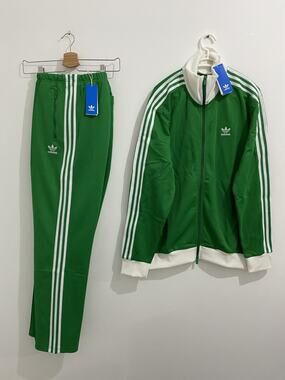 Adidas Originals Beckenbauer Tracksuit Green White Size 2XL